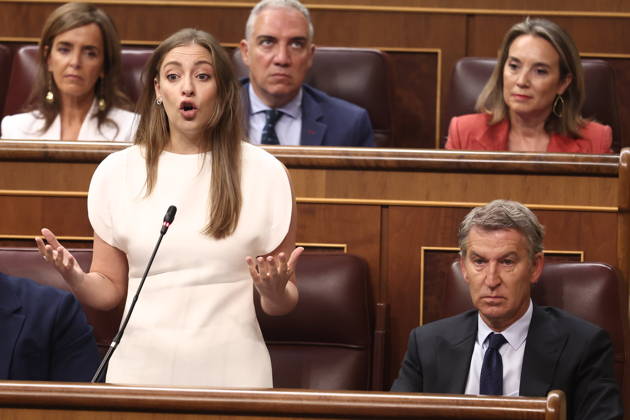 Government Question Period in Congress Dominated by the Crisis in Ceuta PP spokesperson in Congress, Ester Munoz, speaks during a plenary session in the Congress of Deputies on September 9, 2026, in Madrid, Spain. The government faces its first question-and-answer session since the start of the legislative session, coinciding with the declassification of some 40 documents, dated from July 1 to August 1, related to the crisis in Ceuta resulting from the mass influx of some 80,000 migrants across the border with Morocco. Saiz indicated that more relevant reports would be published if necessary, since the government has nothing to hide. SEPTEMBER 9, 2026, Madrid, Spain  Copyright: xEduardoxParrax 7759808
