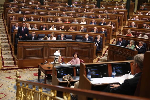 Government Question Period in Congress Dominated by the Crisis in Ceuta I D Prime Minister Pedro Sánchez speaks during a plenary session in the Congress of Deputies on September 9, 2026, in Madrid, Spain. The government faces its first question-and-answer session since the start of the legislative session, coinciding with the declassification of some 40 documents, dated from July 1 to August 1, related to the crisis in Ceuta resulting from the mass influx of some 80,000 migrants from the border with Morocco. Saiz indicated that more relevant reports would be published if necessary, since the government has nothing to hide. SEPTEMBER 9, 2026, Madrid, Spain  Copyright: xEduardoxParrax 7759818