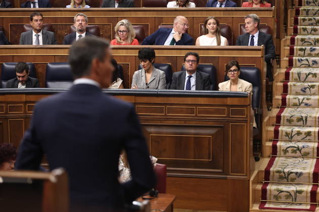 Government Question Period in Congress Dominated by the Crisis in Ceuta Prime Minister Pedro Sánchez speaks during a plenary session in the Congress of Deputies on September 9, 2026, in Madrid, Spain. The government faces its first question-and-answer session since the start of the legislative session, coinciding with the declassification of some 40 documents, dated from July 1 to August 1, related to the crisis in Ceuta resulting from the mass influx of some 80,000 migrants from the border with Morocco. Saiz indicated that more relevant reports would be published if necessary, since the government has nothing to hide. SEPTEMBER 9, 2026, Madrid, Spain  Copyright: xEduardoxParrax 7759844