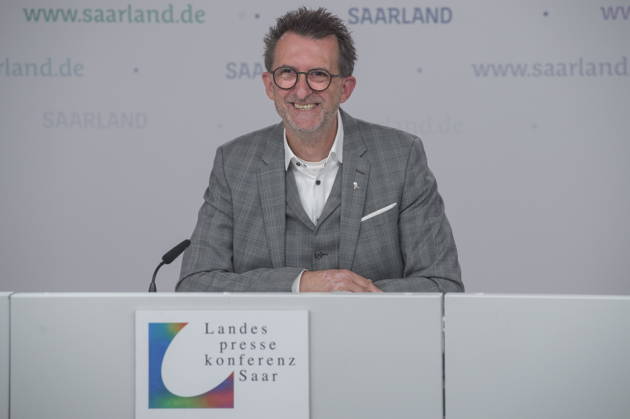 The state press conference on the police s new powers will take place on Tuesday, September 8, 2026, at the State Chancellery in Saarbrücken. Pictured: Interior Minister Reinhold Jost bub