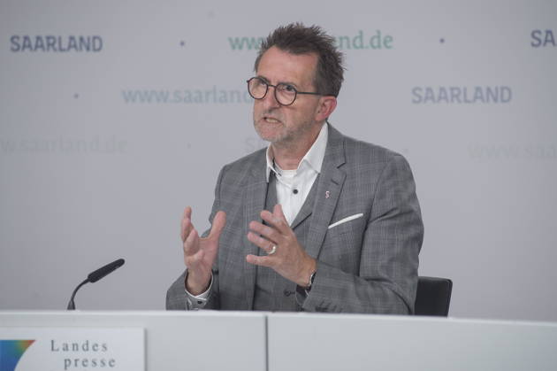 The state press conference on the police s new powers will take place on Tuesday, September 8, 2026, at the State Chancellery in Saarbrücken. Pictured: Interior Minister Reinhold Jost bub