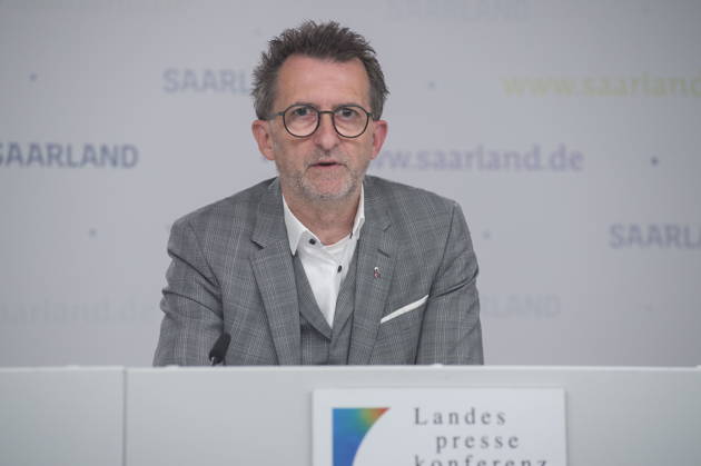 The state press conference on the police s new powers will take place on Tuesday, September 8, 2026, at the State Chancellery in Saarbrücken. Pictured: Interior Minister Reinhold Jost bub