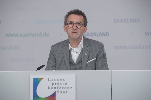 The state press conference on the police s new powers will take place on Tuesday, September 8, 2026, at the State Chancellery in Saarbrücken. Pictured: Interior Minister Reinhold Jost bub