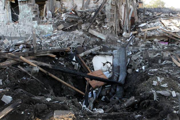 A private house lies in ruins after a Russian drone attack, Dnipro, Ukraine, September 9, 2026. On Wednesday night, September 9, Russian drones struck the eastern Ukrainian city. The attack caused fires at warehouses storing building materials and at a private house. Rescuers freed three people, including a 15-year-old boy, from the basement of the damaged home. A 51-year-old man and a 52-year-old woman were taken to hospital. (Photo by Mykola Miakshykov Ukrinform) Aftermath of Russian drone attack in Dnipro  Copyright: xMykolaxMiakshykovx
