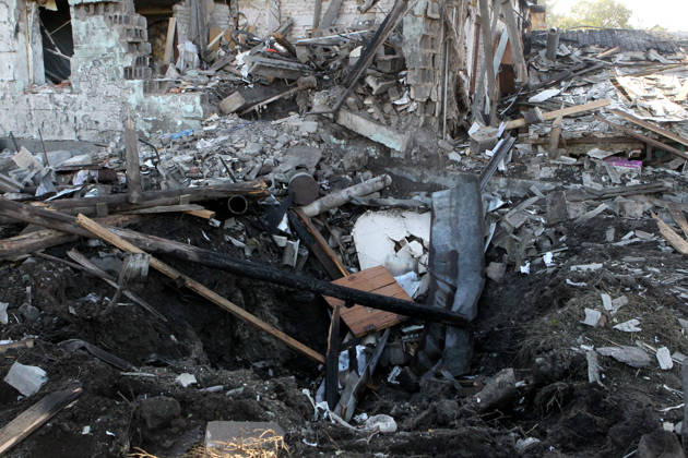 Aftermath of Russian Drone Attack - Dnipro A private house lies in ruins after a Russian drone attack, Dnipro, Ukraine, September 9, 2026. On Wednesday night, September 9, Russian drones struck the eastern Ukrainian city. The attack caused fires at warehouses storing building materials and at a private house. Rescuers freed three people, including a 15-year-old boy, from the basement of the damaged home. A 51-year-old man and a 52-year-old woman were taken to hospital. Photo by Mykola Miakshykov Ukrinform ABACAPRESS.COM Dnipro Ukraine  Copyright: xMadiyevskyyxVyacheslav Ukrinformx