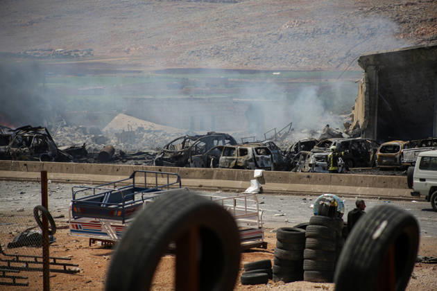 4 killed in explosion in Syria s Idlib province IDLIB, SYRIA - SEPTEMBER 09: Smoke rises after a powerful explosion, the cause of which has not yet been determined, at a warehouse where war remnant munitions were being collected near the Sarmada district of Idlib province in northwestern Syria on September 09, 2026. Police, ambulance, firefighting, and civil defense teams were dispatched to the area. Kasim Yusuf Anadolu Idlib Syria. Editorial use only. Please get in touch for any other usage.  Copyright: x2026xAnadoluxKasimxYusufx