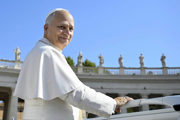 Pope Leo XIV leads The General Audience - Vatican Pope Leo XIV attends the weekly general audience in Saint Peter’s square, Vatican on September 9, 2026. Photo by (EV) Elisabetta Trevisan Vatican Media ABACAPRESS.COM Rome  Copyright: xABACAx