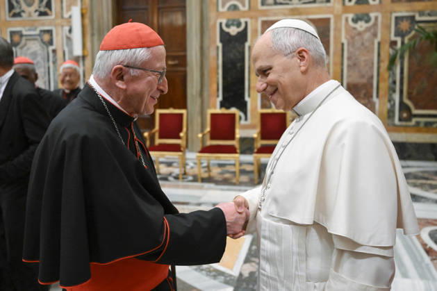 POPE LEO XIV PRIVATE AUDIENCE Italy, Rome, Vatican, 2026 9 9 Pope Leo XIV receives bishops associated with the Focolare Movement in a private audience at the Vatican. EDITORIAL USE ONLY - NO BOOKS Copyright: xVATICANxMEDIA xCatholicxPressxPhotox