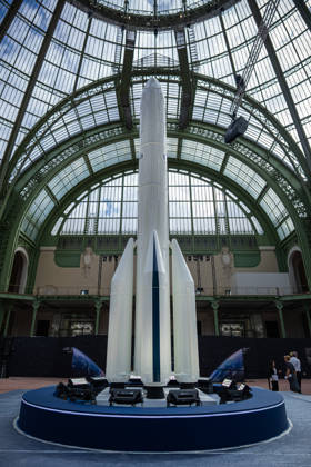 International Space Summit in Paris Aurelien Morissard MAXPPP MAXPPP Paris Sept. 9, 2026 A miniature model of an ESA-Arianespace rocket is on display at the Grand Palais ahead of the opening of a two-day International Space Summit in Paris, France, Wednesday, September 9, 2026 Aurelien Morissard MAXPPP Paris, France  Copyright: xMAXPPPxAurelienxMorissard MAXPPPx MOR202609099835 MOR202609099835