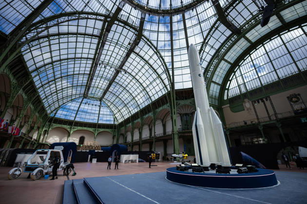International Space Summit in Paris Aurelien Morissard MAXPPP MAXPPP Paris September 9, 2026 A miniature model of an ESA-Arianespace rocket is on display at the Grand Palais ahead of the opening of a two-day International Space Summit in Paris, France, Wednesday, September 9, 2026 Aurelien Morissard MAXPPP Paris, France  Copyright: xMAXPPPxAurelienxMorissard MAXPPPx MOR202609099838 MOR202609099838