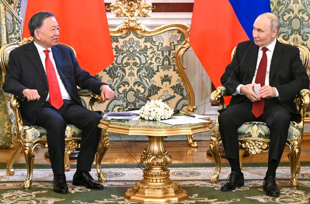 Russia Vietnam 9239415 09.09.2026 Vietnamese President To Lam and Russian President Vladimir Putin attend a meeting at the Kremlin in Moscow, Russia. Alexey Maishev Sputnik Moscow Russia  Copyright: xAlexeyxMaishevx