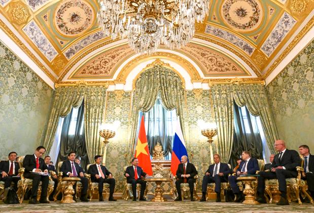 Russia Vietnam 9239416 09.09.2026 Vietnamese President To Lam and Russian President Vladimir Putin attend a narrow format meeting at the Kremlin in Moscow, Russia. Alexey Maishev Sputnik Moscow Russia  Copyright: xAlexeyxMaishevx