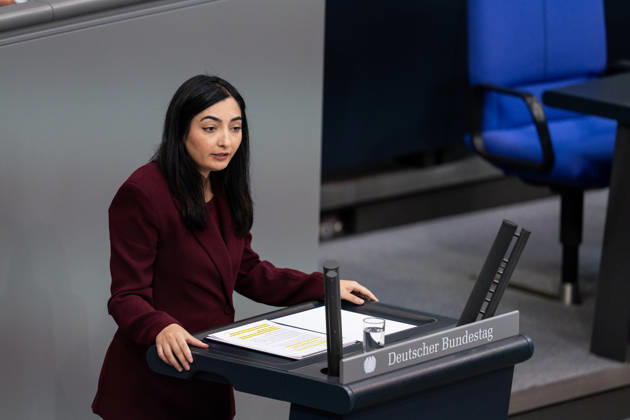 September 9, 2026, GER, Berlin, 92nd session of the German Bundestag in the plenary hall of the Reichstag building. Reem Alabali Radovan, Federal Minister for Economic Cooperation and Development, stands at the lectern; gestures, facial expressions, emotions Copyright: xnordphotoxGmbHx xChristianxSchulzex