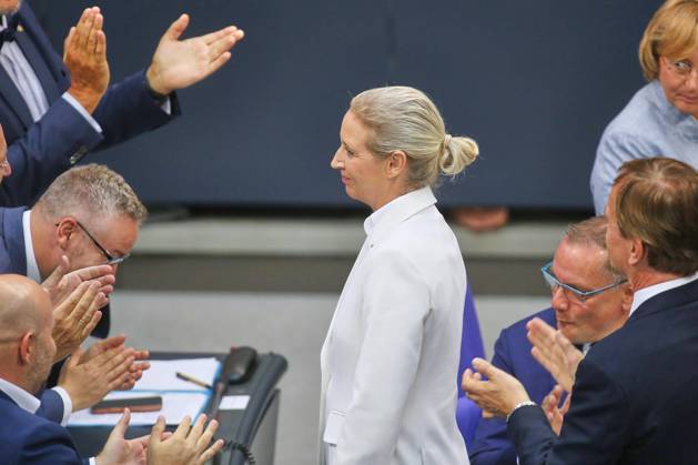 Berlin, Germany, September 9, 2026 German Bundestag 92nd Session Budget Week Alice Weidel among the ranks of the AfD parliamentary group Copyright: xdtsxNachrichtenagenturx dts_133774