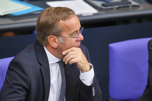 Berlin, Germany, September 9, 2026 German Bundestag 92nd Session of the Bundestag Budget Week Federal Minister of Defense Boris Pistorius, SPD Copyright: xdtsxNachrichtenagenturx dts_133769