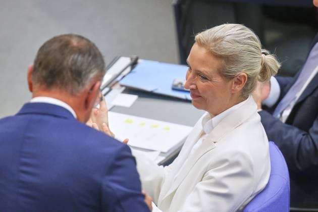 Berlin, Germany, September 9, 2026 German Bundestag 92nd Session of the Bundestag Budget Week AfD Chairpersons Tino Chrupalla and Alice Weide Copyright: xdtsxNachrichtenagenturx dts_133750