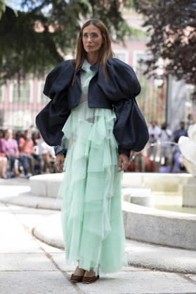 September 9, 2026, Madrid, Spain: A model parades with Maria Lafuente design during the OMODA Fashion Week Madrid at Jardines Sabatini Madrid. Madrid Spain  - ZUMAs197 20260909_aaa_s197_157 Copyright: xAtilanoxGarciax