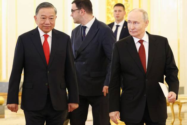 Russia Vietnam 9239588 09.09.2026 Vietnamese President To Lam and Russian President Vladimir Putin walk following a narrow format meeting at the Kremlin in Moscow, Russia. Geodakyan Artem Sputnik Moscow Russia  Copyright: xGeodakyanxArtemx