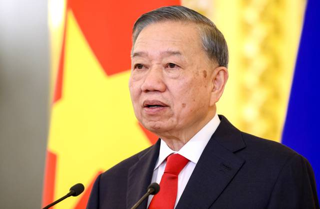 Russia Vietnam 9239586 09.09.2026 Vietnamese President To Lam takes part with Russian President Vladimir Putin via videoconference in the opening of a laboratory for the study and prevention of infectious diseases at the Joint Russian-Vietnamese Tropical Research and Technology Centre in Hanoi during their meeting at the Kremlin in Moscow, Russia. Geodakyan Artem Sputnik Moscow Russia  Copyright: xGeodakyanxArtemx