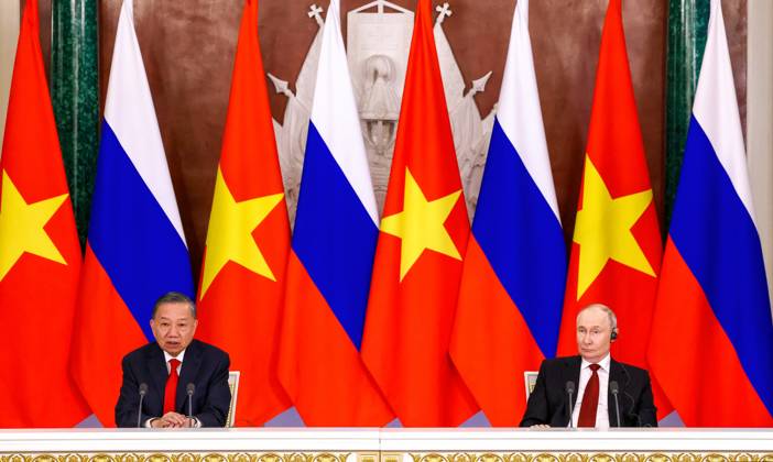 Russia Vietnam 9239594 09.09.2026 Vietnamese President To Lam and Russian President Vladimir Putin make statements to the press following their meeting at the Kremlin in Moscow, Russia. Geodakyan Artem Sputnik Moscow Russia  Copyright: xGeodakyanxArtemx