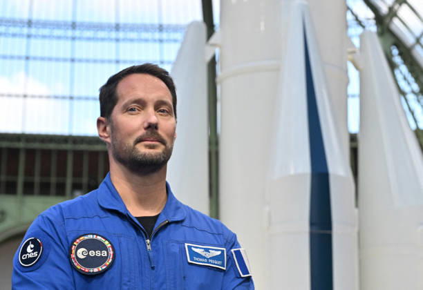 Thomas Pesquet, a French astronaut with the European Space Agency (ESA), and Emmanuel Macron, President of the French Republic, at the International Space Summit on September 10, 2026, at the Grand Palais in Paris, September 9, 2026. Nearly 1,100 companies from the space sector will also be present at the Grand Palais, demonstrating the exceptional mobilization of the global space ecosystem around this event, organized by France and Germany. The Summit will address all issues related to the development and innovation of the space sector through three key themes: 1) tackling the challenges of the global space economy through international cooperation; 2) advancing science, technology, and space exploration from an international perspective; Copyright: xChristianxLiewigx xBestimagexChristianxLiewigx xBestimagex