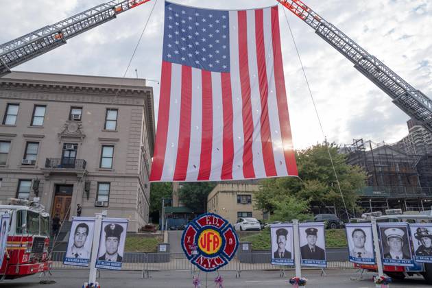 September 9, 2026, Bronx, New York, USA: Atmosphere during memorial service to commemorate 25th anniversary of terrorist attack on World Trade Center in New York. Service was held at FerryHawks Stadium of Staten Island Borough, New York, NY on September 9, 2026. FDNY members, families of those how perished on that day and who died after of illnesses related to their work in the rescue and recovery efforts, members of fire departments from around the country as well as firefighters from Italy and France attended the service. Bronx USA - ZUMAr339 20260909_znp_r339_008 Copyright: xLevxRadinx