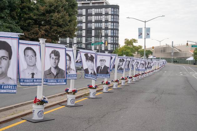 September 9, 2026, New York, New York, USA: Atmosphere during memorial service to commemorate 25th anniversary of terrorist attack on World Trade Center in New York. Service was held at FerryHawks Stadium of Staten Island Borough, New York, NY on September 9, 2026. FDNY members, families of those how perished on that day and who died after of illnesses related to their work in the rescue and recovery efforts, members of fire departments from around the country as well as firefighters from Italy and France attended the service. New York USA - ZUMAr339 20260909_znp_r339_009 Copyright: xLevxRadinx
