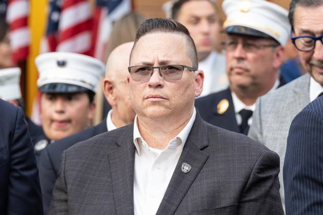 September 9, 2026, Bronx, New York, USA: Fire Commissioner Lillian Bonsignore attends memorial service to commemorate 25th anniversary of terrorist attack on World Trade Center in New York. Service was held at FerryHawks Stadium of Staten Island Borough, New York, NY on September 9, 2026. FDNY members, families of those how perished on that day and who died after of illnesses related to their work in the rescue and recovery efforts, members of fire departments from around the country as well as firefighters from Italy and France attended the service. Bronx USA - ZUMAr339 20260909_znp_r339_044 Copyright: xLevxRadinx