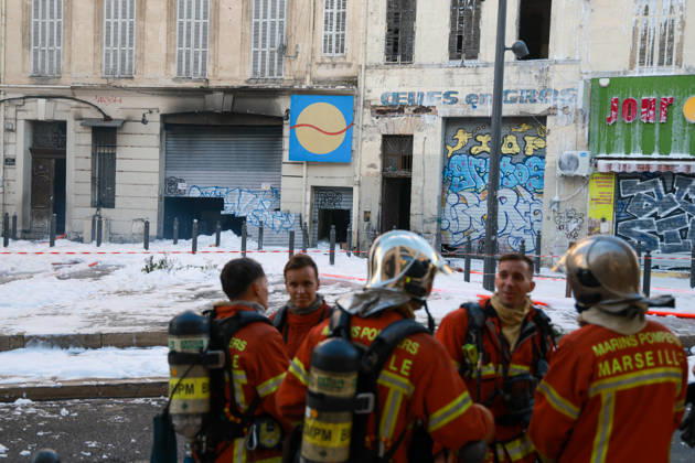 Fire at the MarchÃ du Soleil in Marseille: it took the fire brigade several hours to put out the blaze, which broke out at 2.19 am and destroyed around 500 mÂ². - 11 10 2026 - France Bouches-du-Rhone Marseille -  SylvainxRostaingx xLexPictorium LePictorium_0340464