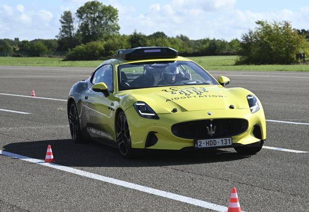 Self Driving System By Aidoptation SINT-TRUIDEN, BELGIUM - SEPTEMBER 10: Demonstration of the autonomous driving system developed by the Belgian high-tech company Aidoptation. Aidoptation has obtained authorization to test a fully autonomous Level 4 driving system on Belgian highways at speeds of up to 120 km h. Testing began on the E313 and E314, and the car has already traveled nearly 200 km on the highway. on September 10, 2026 in Sint-Truiden, Belgium, 10 09 2026 Sint-Truiden Belgium  Copyright: xBertxVanxDenxBrouckex