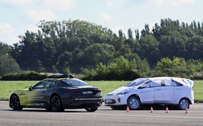 Self Driving System By Aidoptation SINT-TRUIDEN, BELGIUM - SEPTEMBER 10: Demonstration of the autonomous driving system developed by the Belgian high-tech company Aidoptation. Aidoptation has obtained authorization to test a fully autonomous Level 4 driving system on Belgian highways at speeds of up to 120 km h. Testing began on the E313 and E314, and the car has already traveled nearly 200 km on the highway. on September 10, 2026 in Sint-Truiden, Belgium, 10 09 2026 Sint-Truiden Belgium  Copyright: xBertxVanxDenxBrouckex