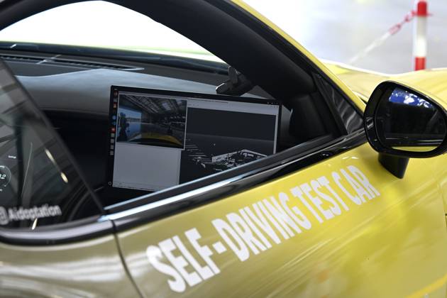 Self Driving System By Aidoptation SINT-TRUIDEN, BELGIUM - SEPTEMBER 10: Demonstration of the autonomous driving system developed by the Belgian high-tech company Aidoptation. Aidoptation has obtained authorization to test a fully autonomous Level 4 driving system on Belgian highways at speeds of up to 120 km h. Testing began on the E313 and E314, and the car has already traveled nearly 200 km on the highway. on September 10, 2026 in Sint-Truiden, Belgium, 10 09 2026 Sint-Truiden Belgium  Copyright: xBertxVanxDenxBrouckex
