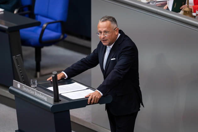 September 10, 2026, GER, Berlin, 93rd session of the German Bundestag in the plenary hall of the Reichstag building. Peter Felser (AfD) stands at the lectern and speaks. Copyright: xnordphotoxGmbHx xChristianxSchulzex