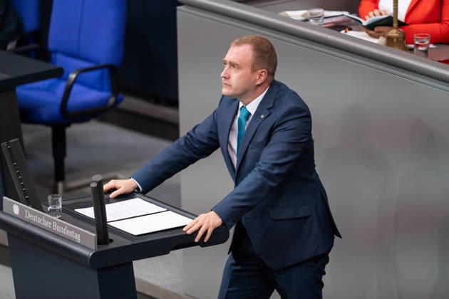 September 10, 2026, GER, Berlin, 93rd session of the German Bundestag in the plenary hall of the Reichstag building. Christian Reck (AFD) stands at the lectern and speaks. Copyright: xnordphotoxGmbHx xChristianxSchulzex