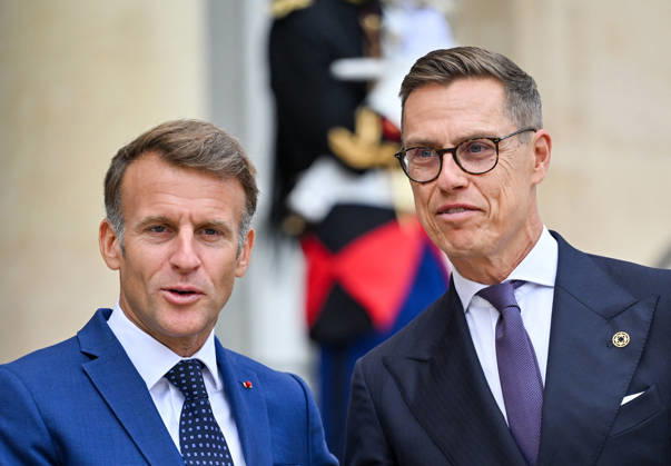 French President Emmanuel Macron welcomes Finnish President Alexander Stubb to the Élysée Palace in Paris, France, on September 10, 2026. Christian Liewig Bestimage French President Emmanuel Macron welcomes Finnish President Alexander Stubb to the Élysée Palace in Paris, France, on September 10, 2026 Paris France  Copyright: xChristianxLiewigx xBestimagexChristianxLiewigx xBestimagex