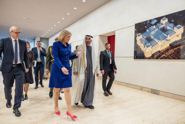 State visit by His Highness Sheikh Mohammed bin Zayed Al Nahyan, President of the United Arab Emirates, to the Federal Republic of Germany, Berlin, September 10, 2026 The President of the German Bundestag, Julia Klöckner, welcomes the President of the United Arab Emirates, Sheikh Mohammed bin Zayed Al Nahyan, to the German Bundestag in Berlin