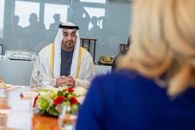 State visit by His Highness Sheikh Mohammed bin Zayed Al Nahyan, President of the United Arab Emirates, to the Federal Republic of Germany, Berlin, September 10, 2026 The President of the German Bundestag, Julia Klöckner, welcomes the President of the United Arab Emirates, Sheikh Mohammed bin Zayed Al Nahyan, to the German Bundestag in Berlin