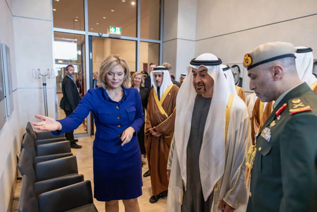 State visit by His Highness the President of the United Arab Emirates, Sheikh Mohammed bin Zayed Al Nahyan, to the Federal Republic of Germany, Berlin, September 10, 2026 The President of the German Bundestag, Julia Klöckner, welcomes the President of the United Arab Emirates, Sheikh Mohammed bin Zayed Al Nahyan, to the German Bundestag in Berlin