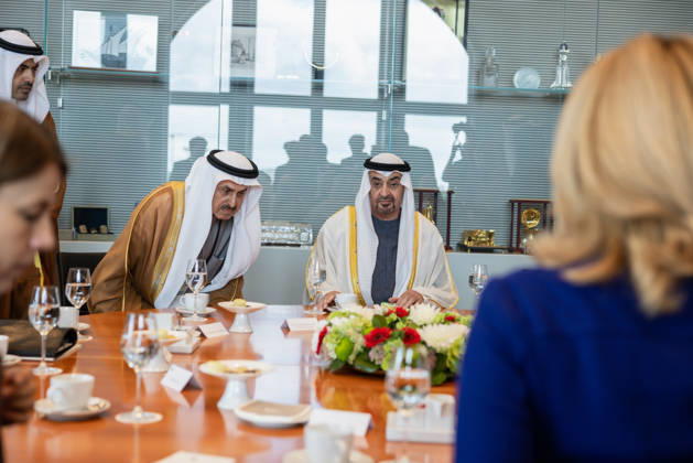 State visit by His Highness the President of the United Arab Emirates, Sheikh Mohammed bin Zayed Al Nahyan, to the Federal Republic of Germany, Berlin, September 10, 2026 The President of the German Bundestag, Julia Klöckner, welcomes the President of the United Arab Emirates, Sheikh Mohammed bin Zayed Al Nahyan, to the German Bundestag in Berlin