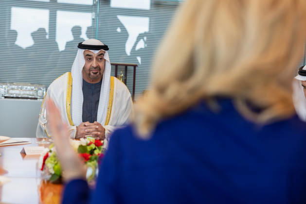 State visit by His Highness the President of the United Arab Emirates, Sheikh Mohammed bin Zayed Al Nahyan, to the Federal Republic of Germany, Berlin, September 10, 2026 The President of the German Bundestag, Julia Klöckner, welcomes the President of the United Arab Emirates, Sheikh Mohammed bin Zayed Al Nahyan, to the German Bundestag in Berlin