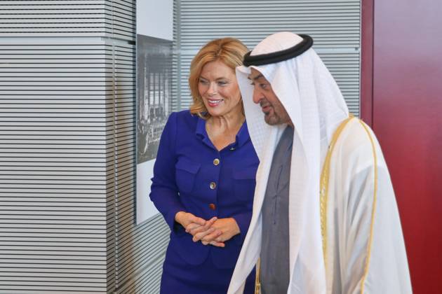 Berlin, Germany, September 10, 2026 German Bundestag State Visit His Highness the President of the United Arab Emirates Bundestag President Julia Klöckner (CDU) and Muhammad bin Zayid Al Nahyan Copyright: xdtsxNachrichtenagenturx dts_133990