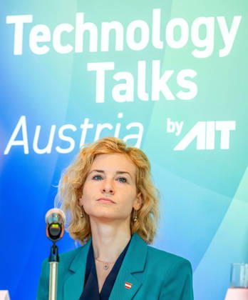 September 10, 2026: Press reception for the conference featuring Federal Minister for Women, Science, and Research Eva Maria Holzleitner (SPÖ) on September 10, 2026, at the press reception for Technology Talks Austria 2026 at the Libelle MuseumsQuartier in Vienna, Vienna, Austria