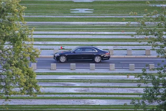 Berlin, Germany, September 10, 2026 German Bundestag State Visit by His Highness the President of the United Arab Emirates Muhammad bin Zayid Al Nahyan s car in front of the Chancellery Copyright: xdtsxNachrichtenagenturx dts_133996