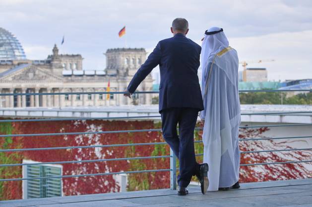Berlin, Germany, September 10, 2026, Federal Chancellery: State visit by His Highness the President of the United Arab Emirates, Federal Chancellor Friedrich Merz (CDU), and Muhammad bin Zayid Al Nahyan Copyright: xdtsxNachrichtenagenturx dts_134003