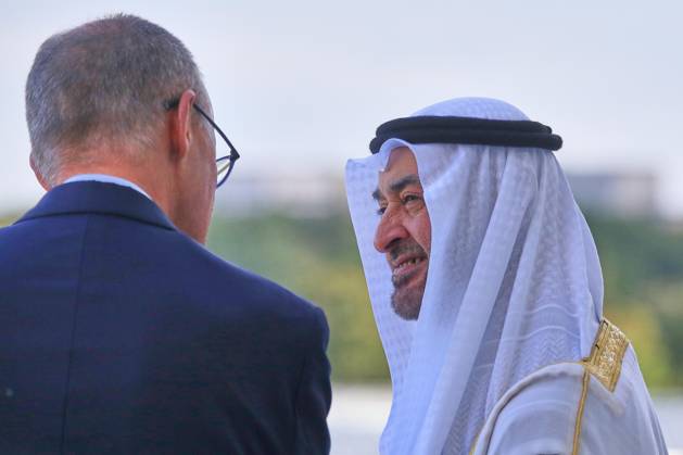 Berlin, Germany, September 10, 2026, Federal Chancellery: State Visit by His Excellency the President of the United Arab Emirates, Friedrich Merz, and Muhammad bin Zayid Al Nahyan Copyright: xdtsxNachrichtenagenturx dts_134019