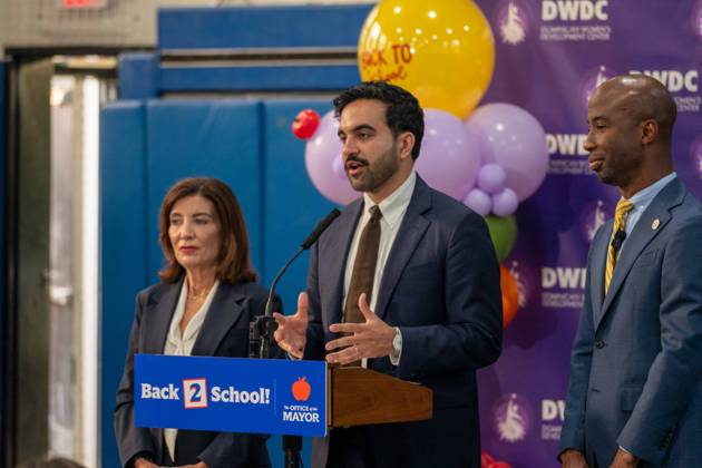 New York, NY- September 10: Mayor Zohran Mamdani, Kathy Hochul and Kamar H. Samuels Bring NYC Public Schools Procurement into the 21st Century, Saving More than 00 Million. Credit: Camara Porter USA  - ZUMAa123 20260910_zaa_a123_002 Copyright: xAdMediax