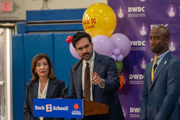 New York, NY- September 10: Mayor Zohran Mamdani, Kathy Hochul and Kamar H. Samuels Bring NYC Public Schools Procurement into the 21st Century, Saving More than 00 Million. Credit: Camara Porter USA  - ZUMAa123 20260910_zaa_a123_003 Copyright: xAdMediax