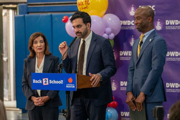 New York, NY- September 10: Mayor Zohran Mamdani, Kathy Hochul and Kamar H. Samuels Bring NYC Public Schools Procurement into the 21st Century, Saving More than 00 Million. Credit: Camara Porter USA  - ZUMAa123 20260910_zaa_a123_004 Copyright: xAdMediax