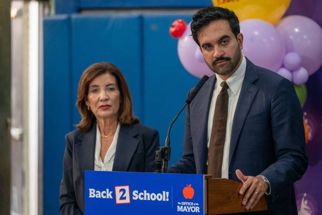 New York, NY- September 10: Mayor Zohran Mamdani, Kathy Hochul and Kamar H. Samuels Bring NYC Public Schools Procurement into the 21st Century, Saving More than 00 Million. Credit: Camara Porter USA  - ZUMAa123 20260910_zaa_a123_032 Copyright: xAdMediax