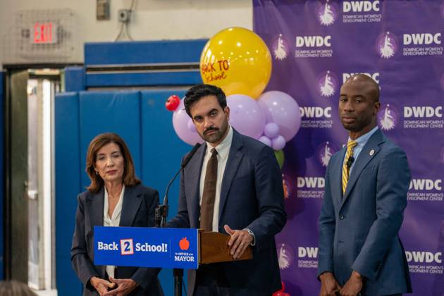 New York, NY- September 10: Mayor Zohran Mamdani, Kathy Hochul and Kamar H. Samuels Bring NYC Public Schools Procurement into the 21st Century, Saving More than 00 Million. Credit: Camara Porter USA - ZUMAa123 20260910_zaa_a123_009 Copyright: xAdMediax